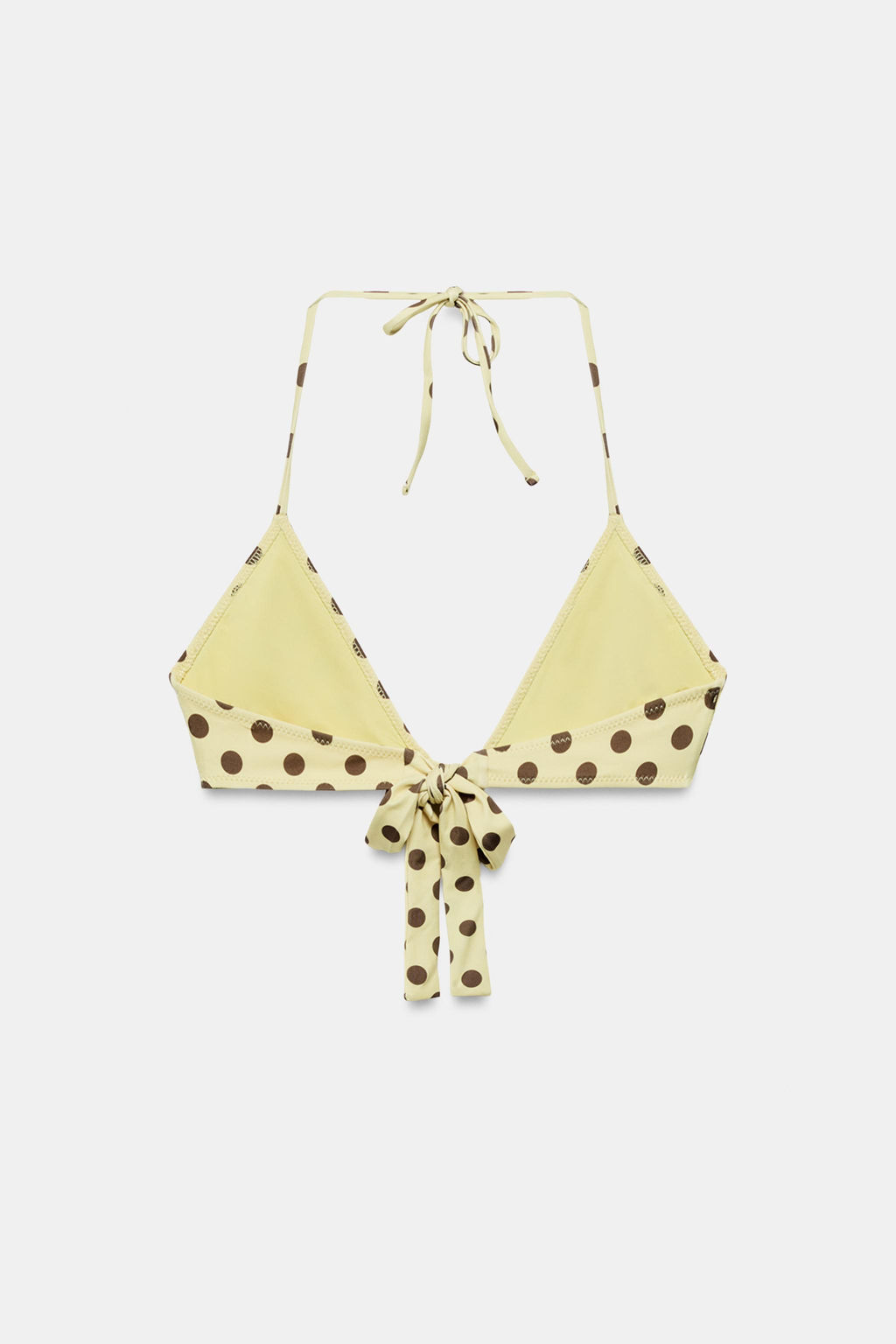 TOP BIKINI ESTAMPADO TOPOS / Amarillo - Zara фото 5