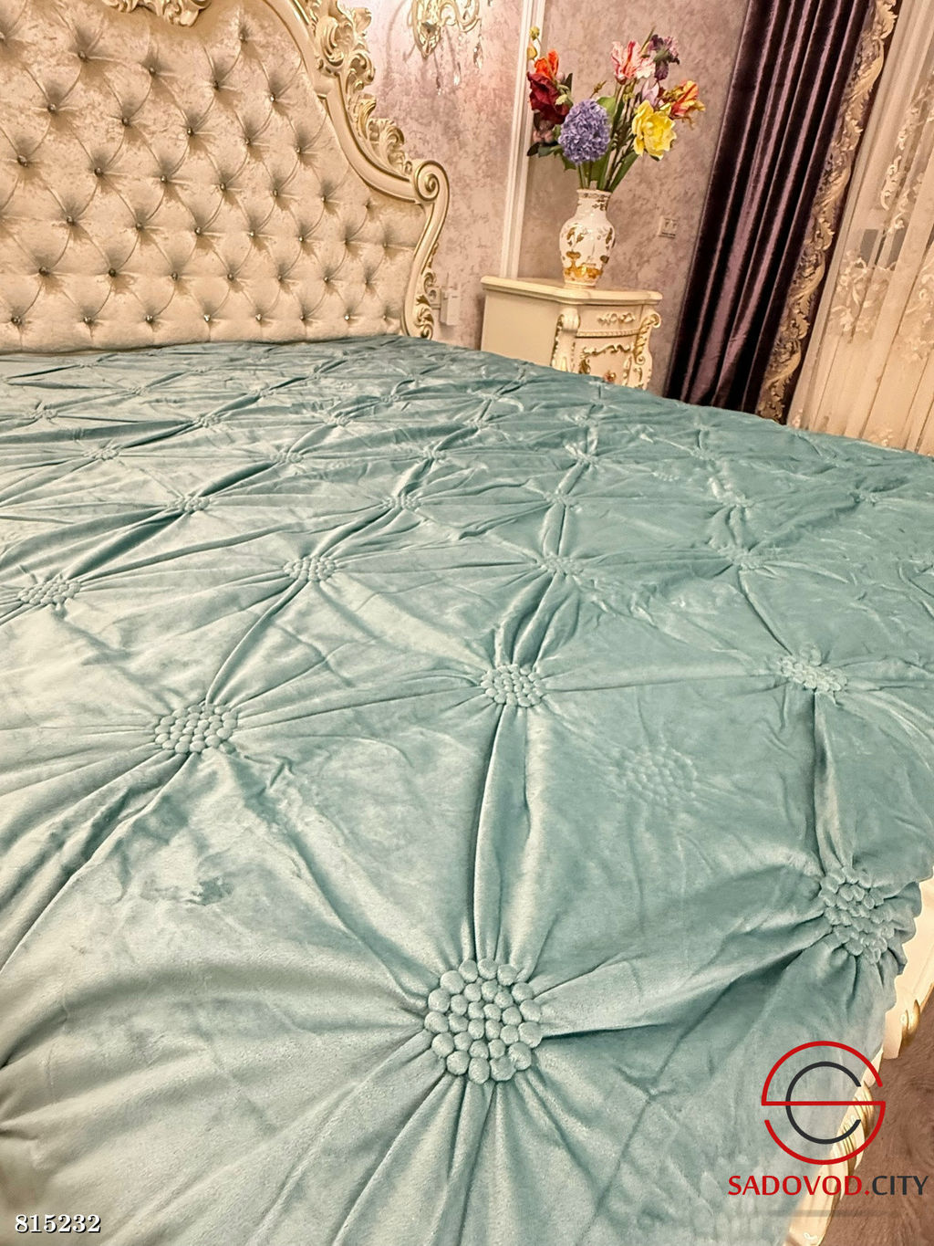 Покрывало из ткани бархат на хлопковой подкладке