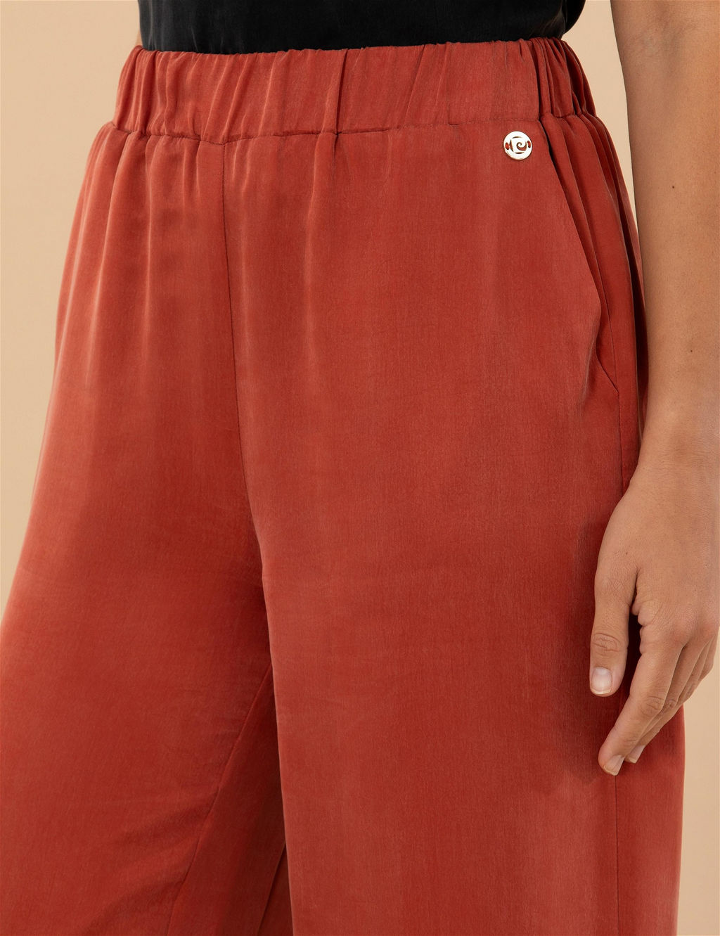 Kiremit Cupro Dokulu Wide Leg Pantolon - Pierre cardin фото 6