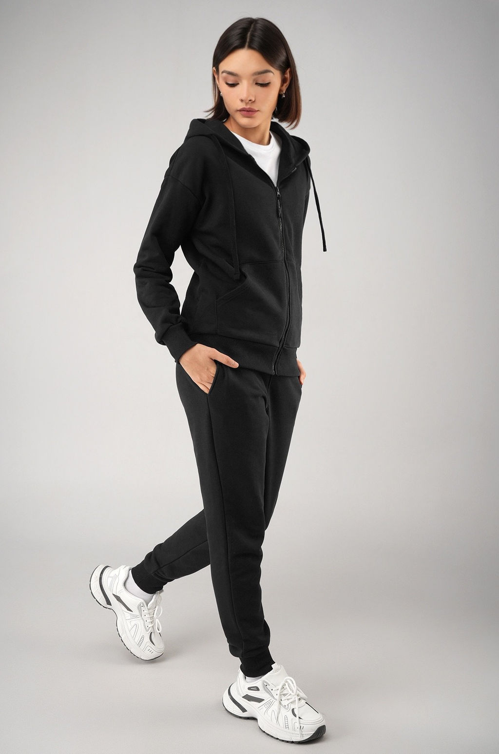 Женский спортивный костюм из футера трехнитки Happyfox