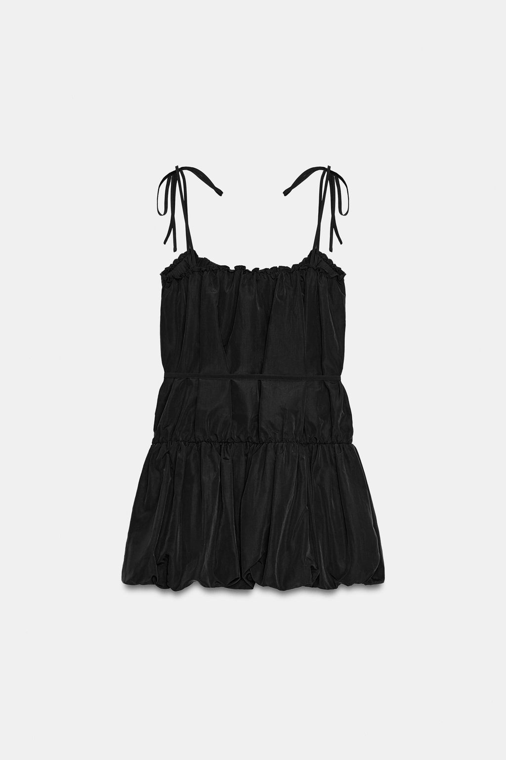 VESTIDO HALTER GLOBO / Negro - Zara фото 5