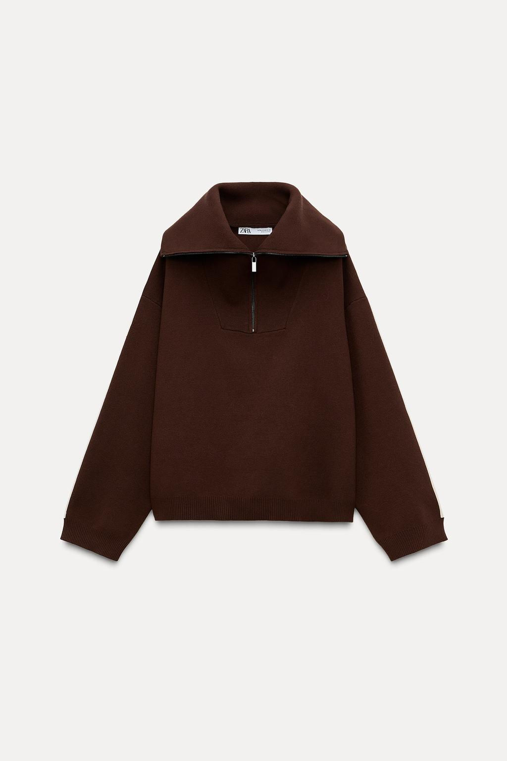 SIDE STRIPE KNIT SWEATSHIRT - Zara фото 3
