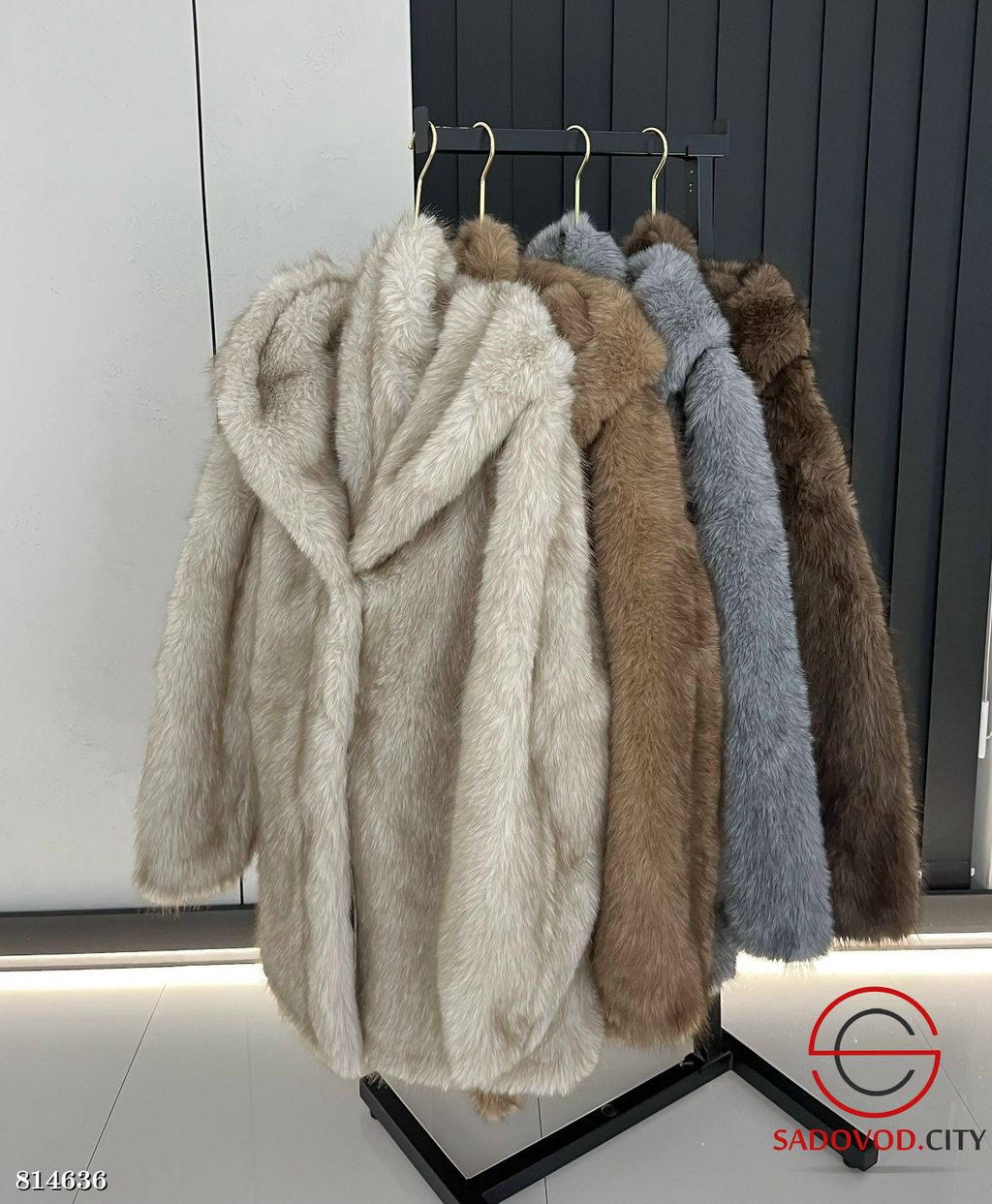 Шуба женская из искусственного меха
