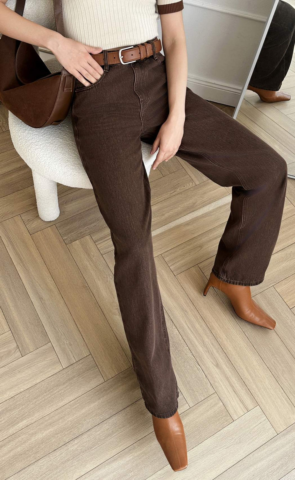 Джинсы жен. P222-0134-1 brown - Primm фото 8