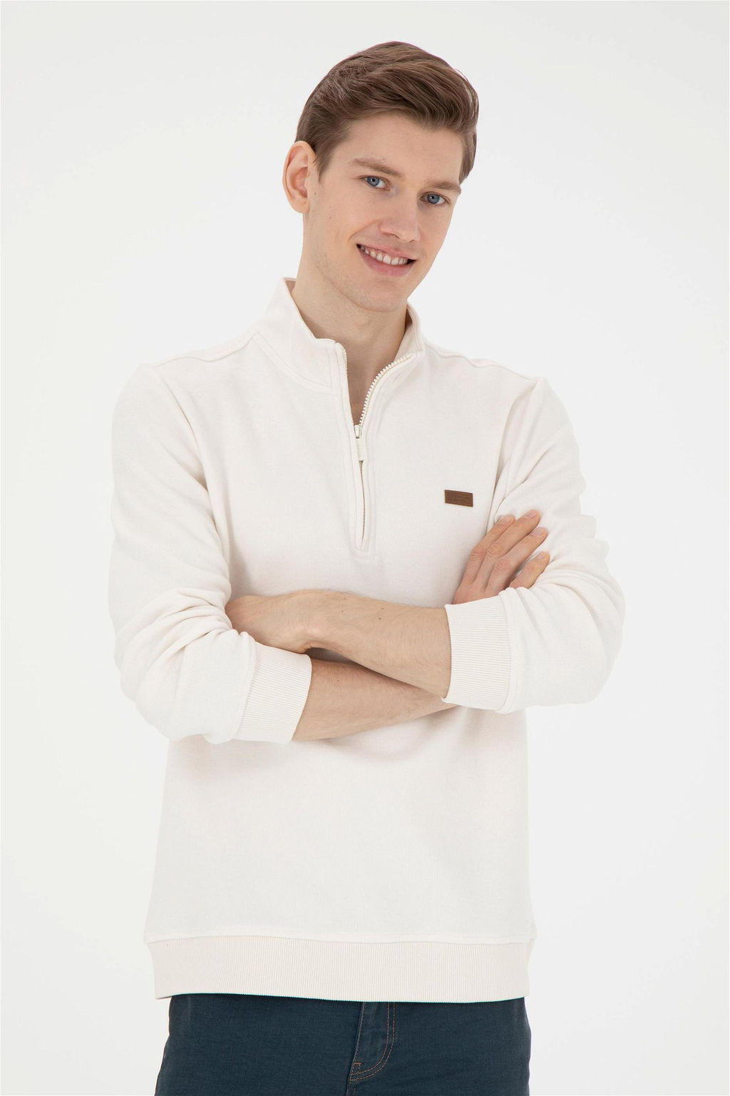 Мужской свитшот цвета экрю Неожиданная скидка в корзине - U.s. polo assn фото 3