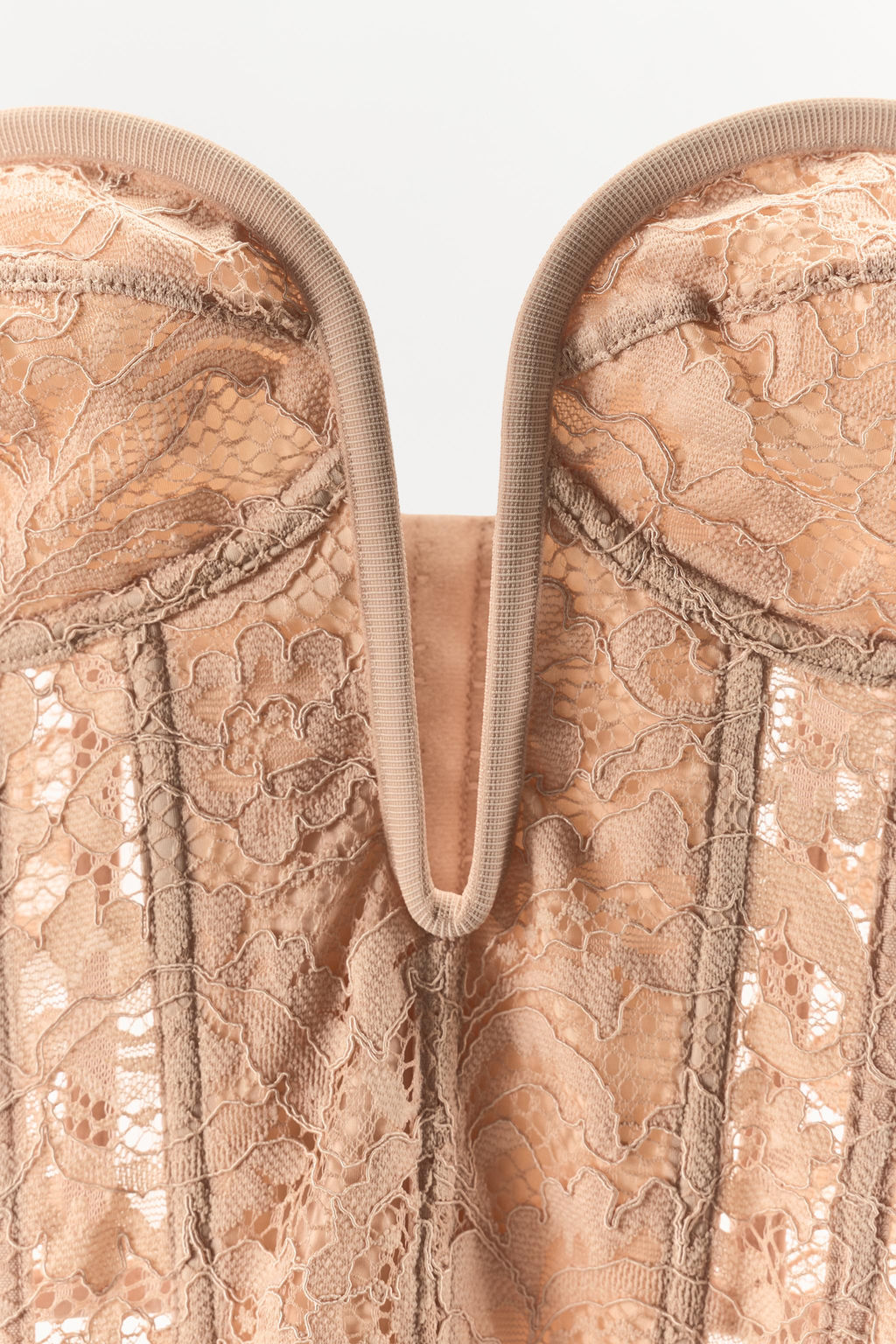 LACE CORSET WITH NECKLINE - Zara фото 7