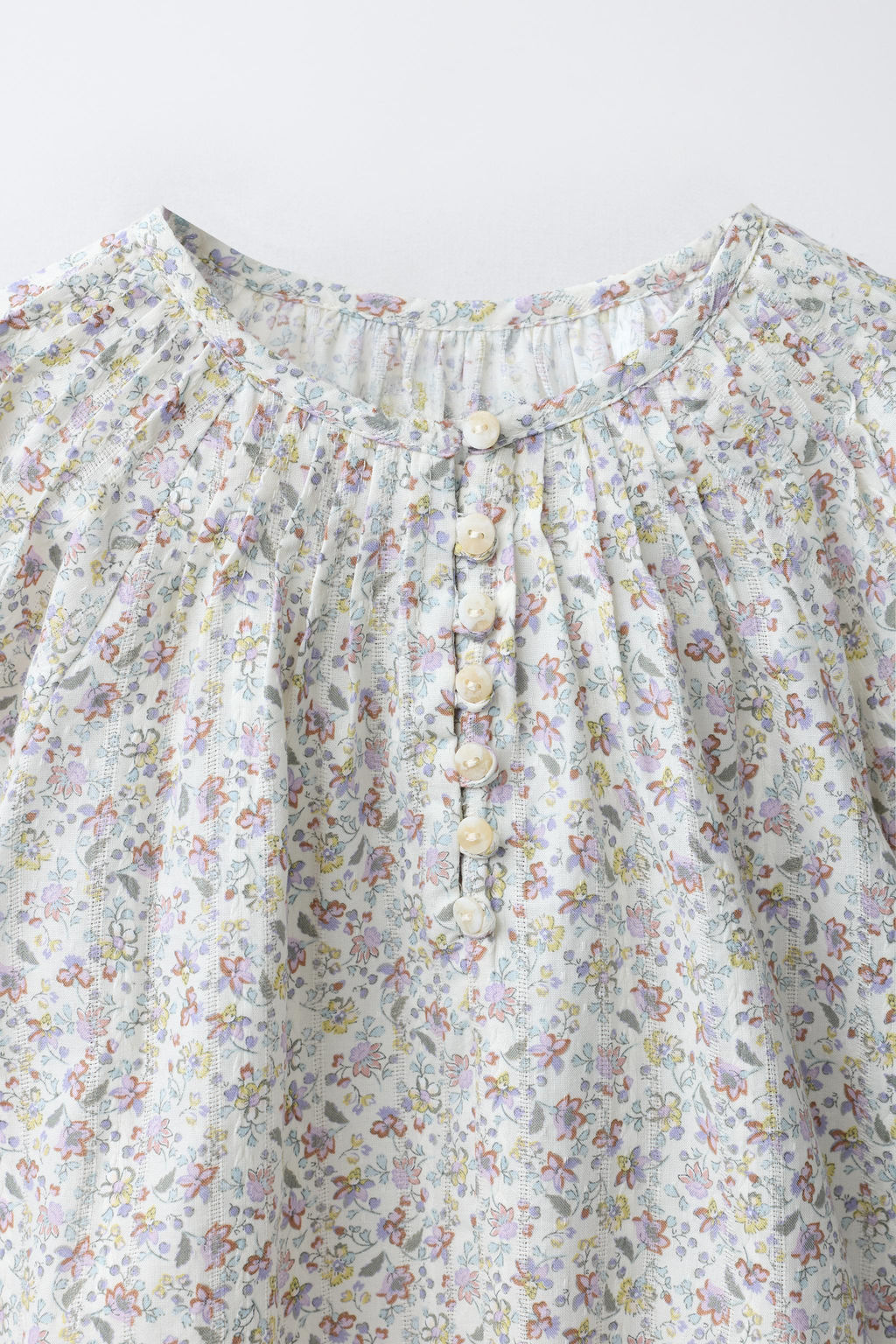 BLUSA JARETAS FLORES / Malva - Zara фото 4