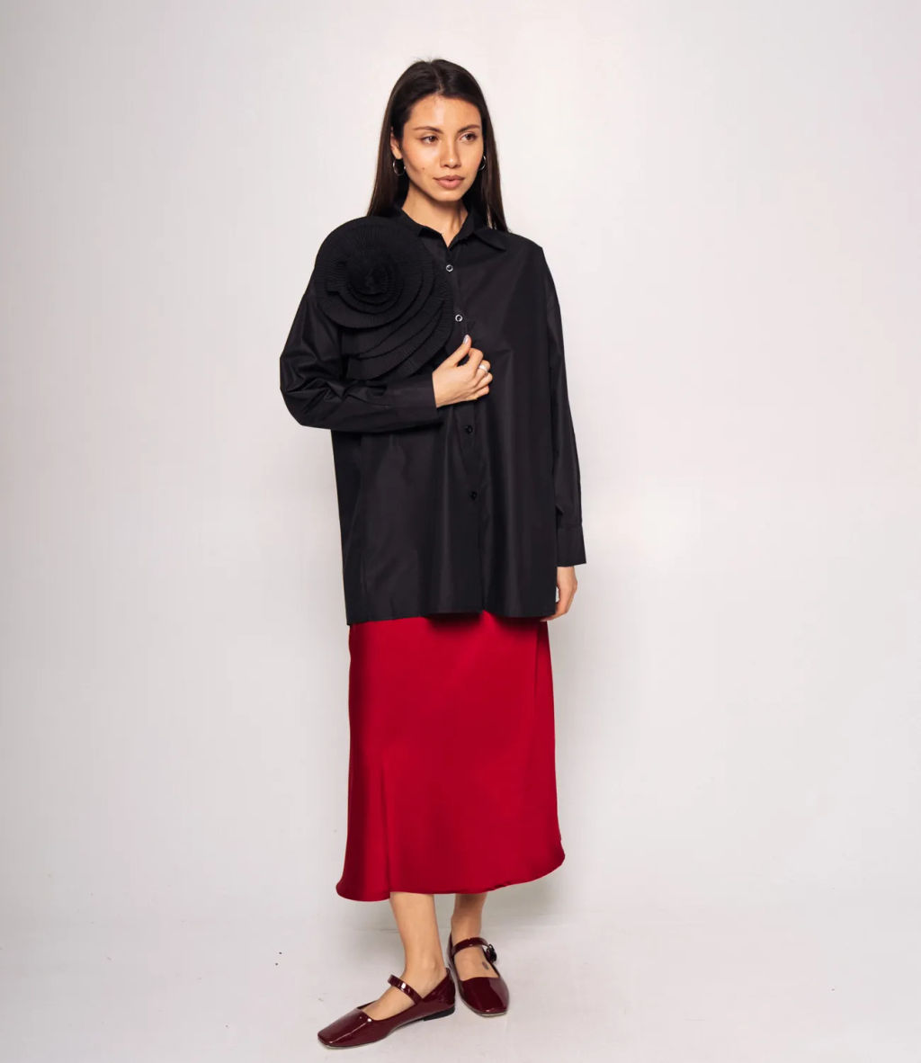 Рубашка #КТ8515, чёрный - Dommod фото 4