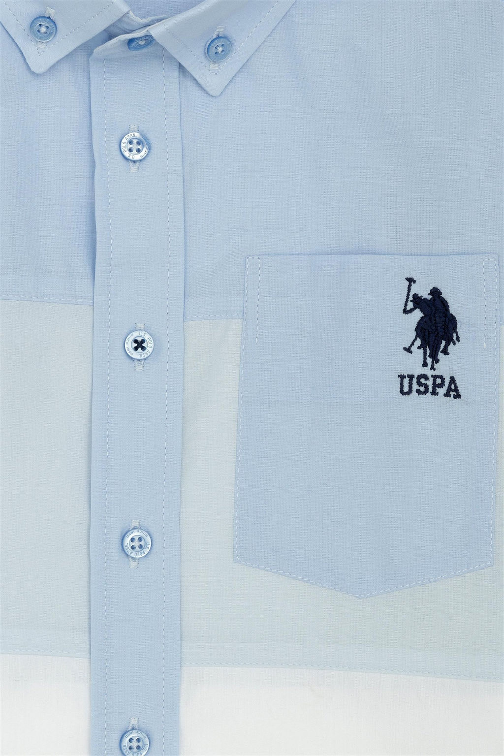 U. S. Polo Assn Синяя рубашка с длинным рукавом для мальчика - U.s. polo assn фото 4