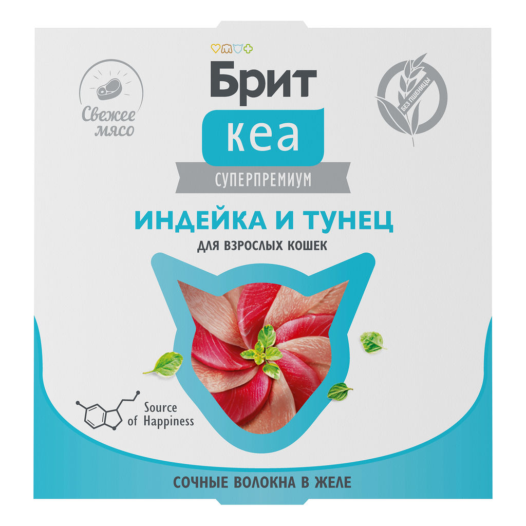 Ламистер для взрослых кошек, Индейка и Тунец в желе, 75 г 1062899