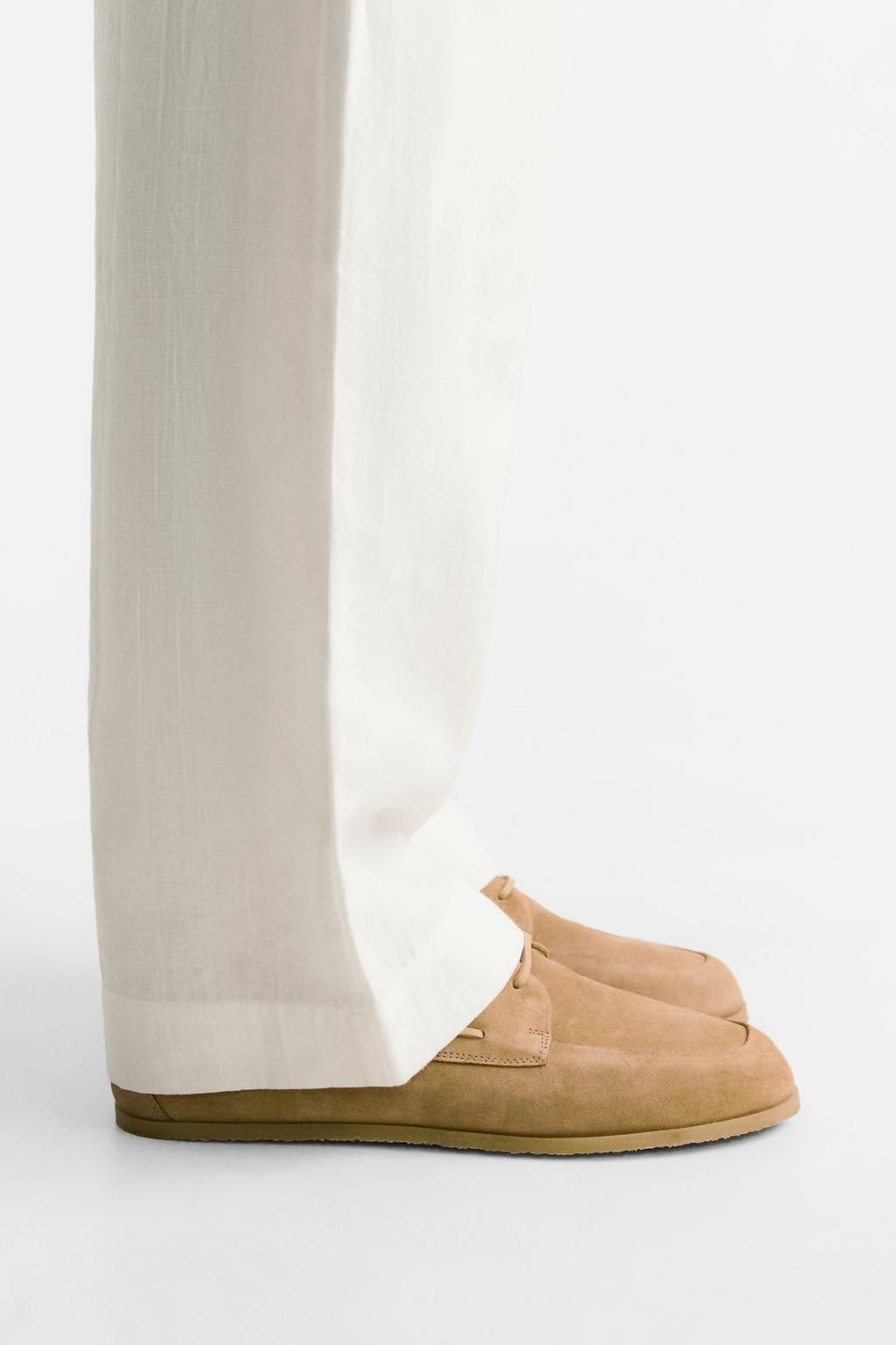 LEATHER DECK SHOES - Zara фото 2