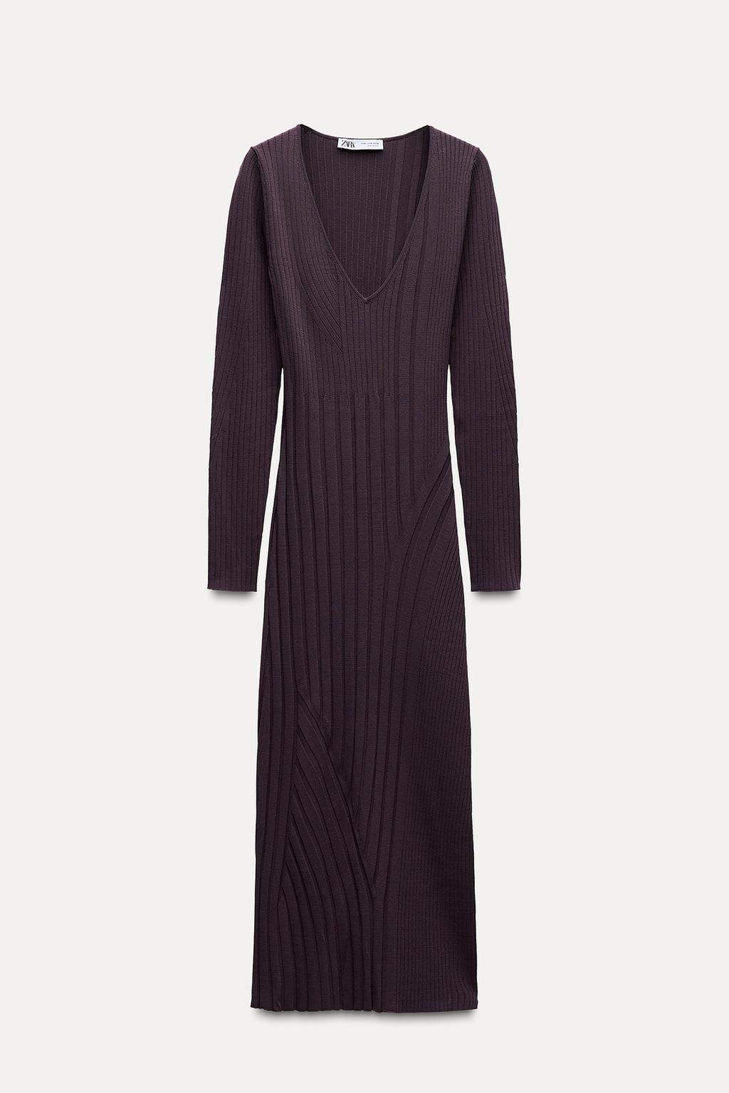 RIBBED KNIT DRESS - Zara фото 5
