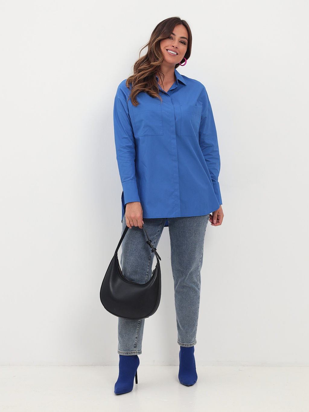 Блузка женская дл. рук. KATHARINA KROSS KK-B-007T-голубой  фото 8