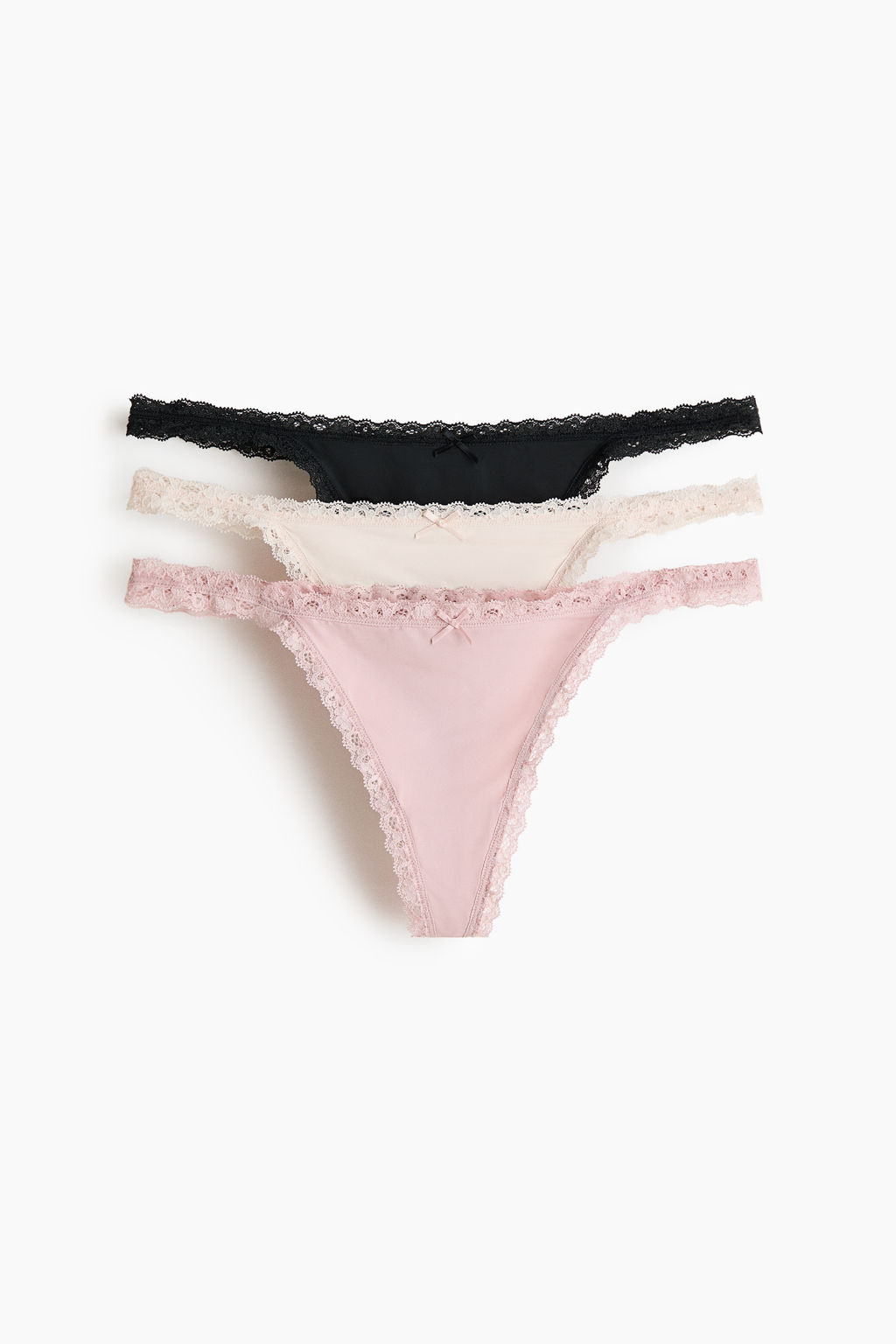 Pack de 3 bragas thong de microfibra