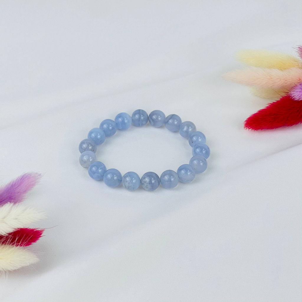 Браслет из Голубого агата 18 см