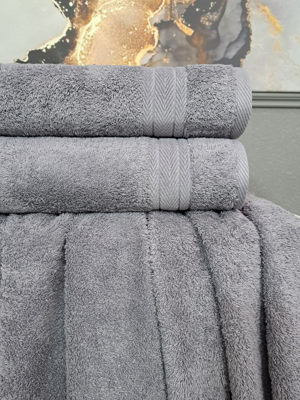 К-т полотенец Arno (графит) 70х140см(1),50х90см(1)