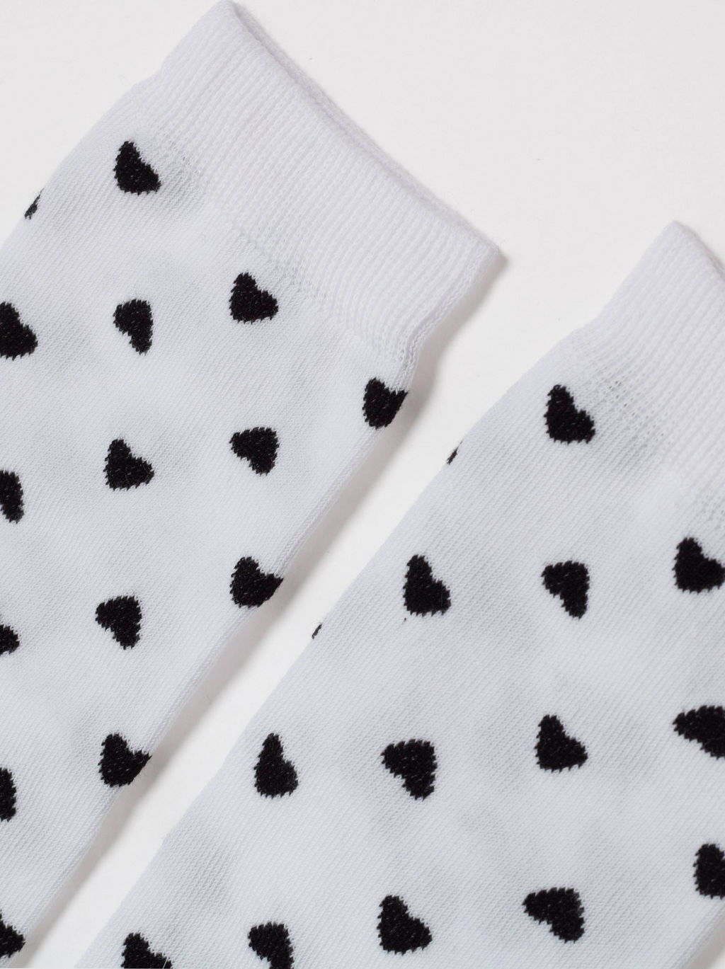 Цена за 2 пары. Носки Короткие CONTE Хлопковые носки CLASSIC с рисунками Сердечки белый - Conte elegant фото 2