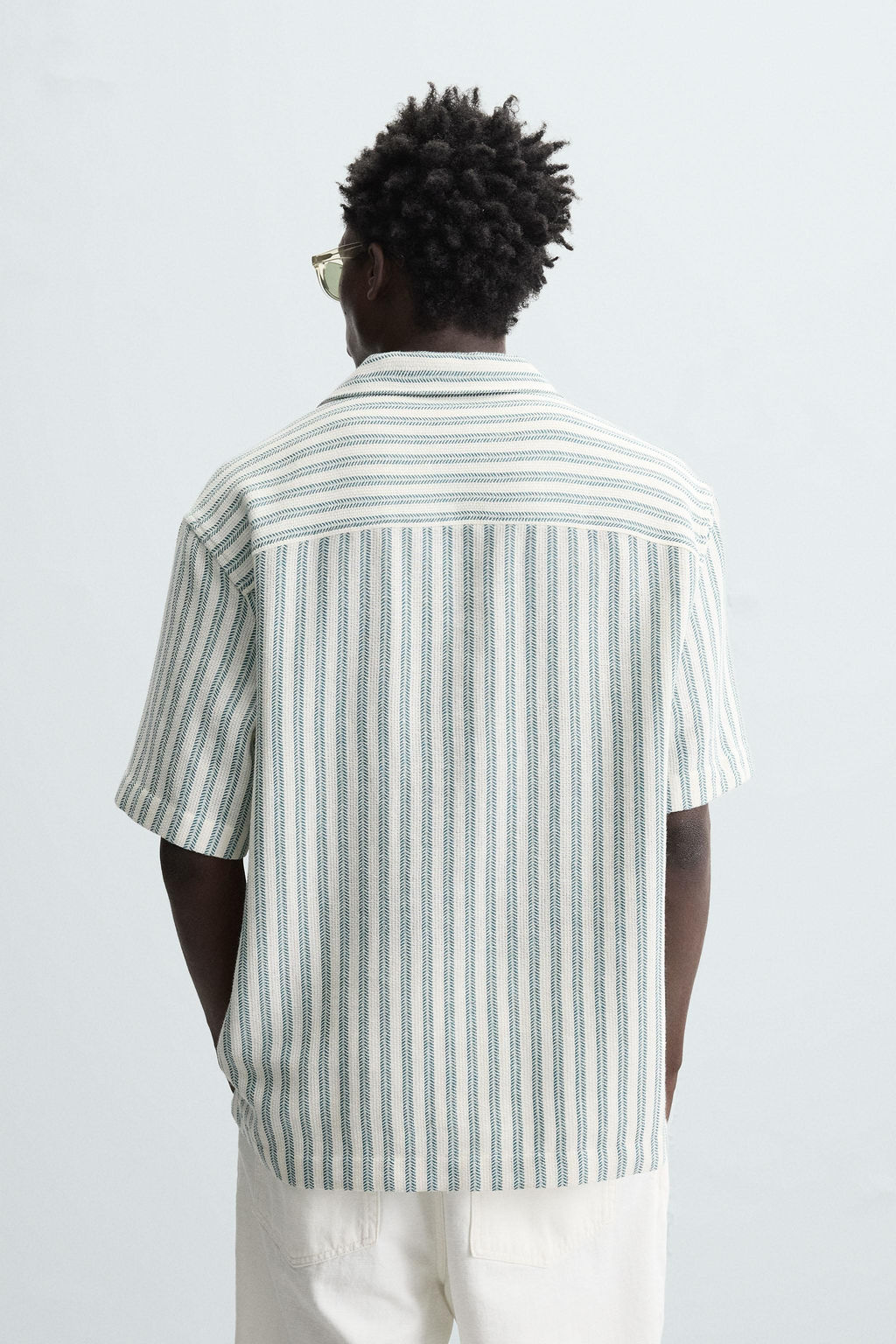 HERRINGBONE TEXTURED POLO SHIRT - Zara фото 3