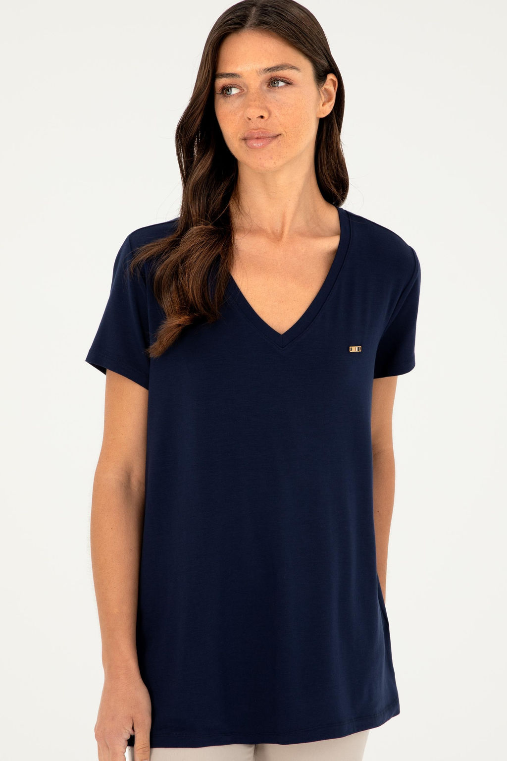Kad_n Lacivert Basic Ti__rt Sepette S_rpriz _ndirim - U.s. polo assn фото 3