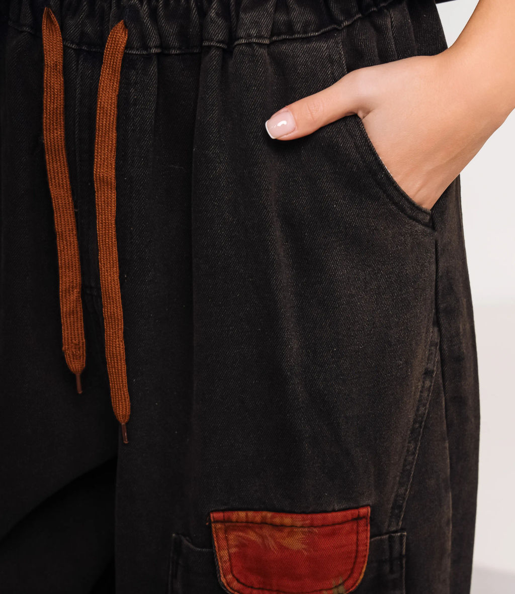 Джинсы #КТ809 (6), чёрный - Dommod фото 5