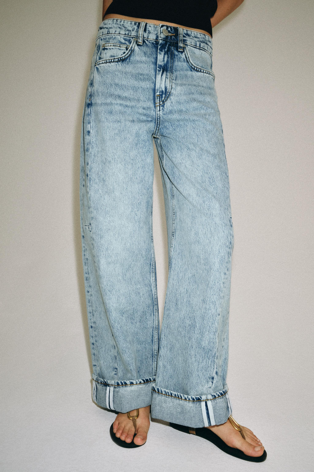 JEANS ZW COLLECTION RELAXED TIRO BAJO / Azul - Zara фото 4