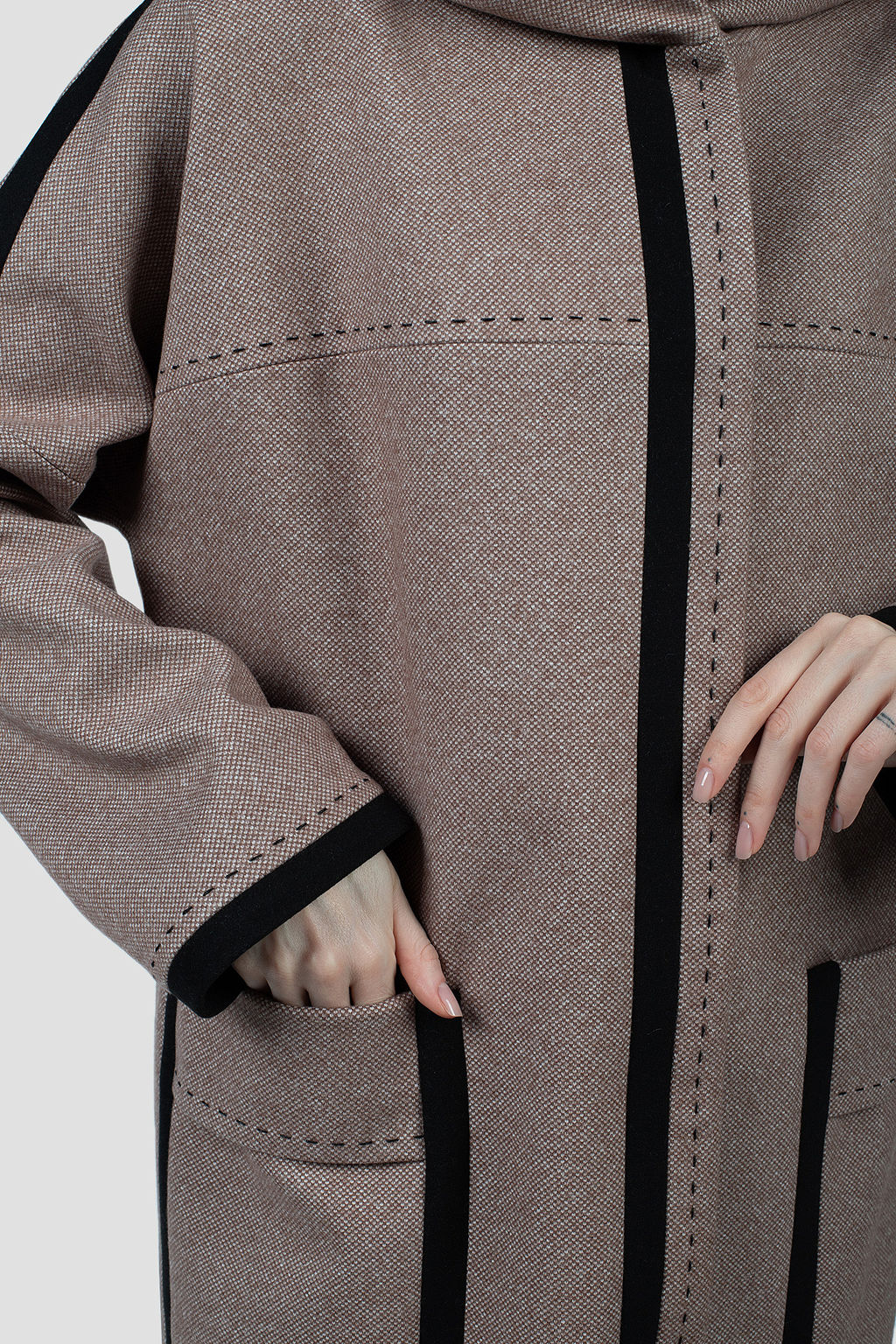 01-12240 Пальто женское демисезонное - El podio фото 6