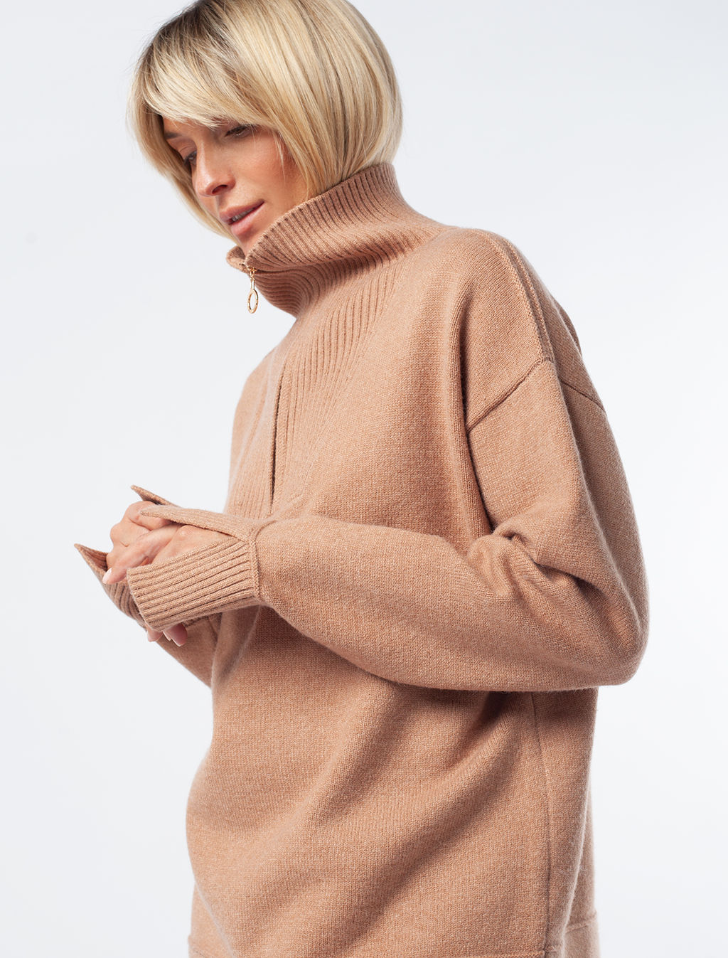 Джемпер из пряжи с кашемиром - Vilatte фото 3