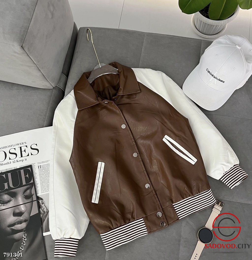 ЭКО кожа бомбер детский - Bruno фото 2