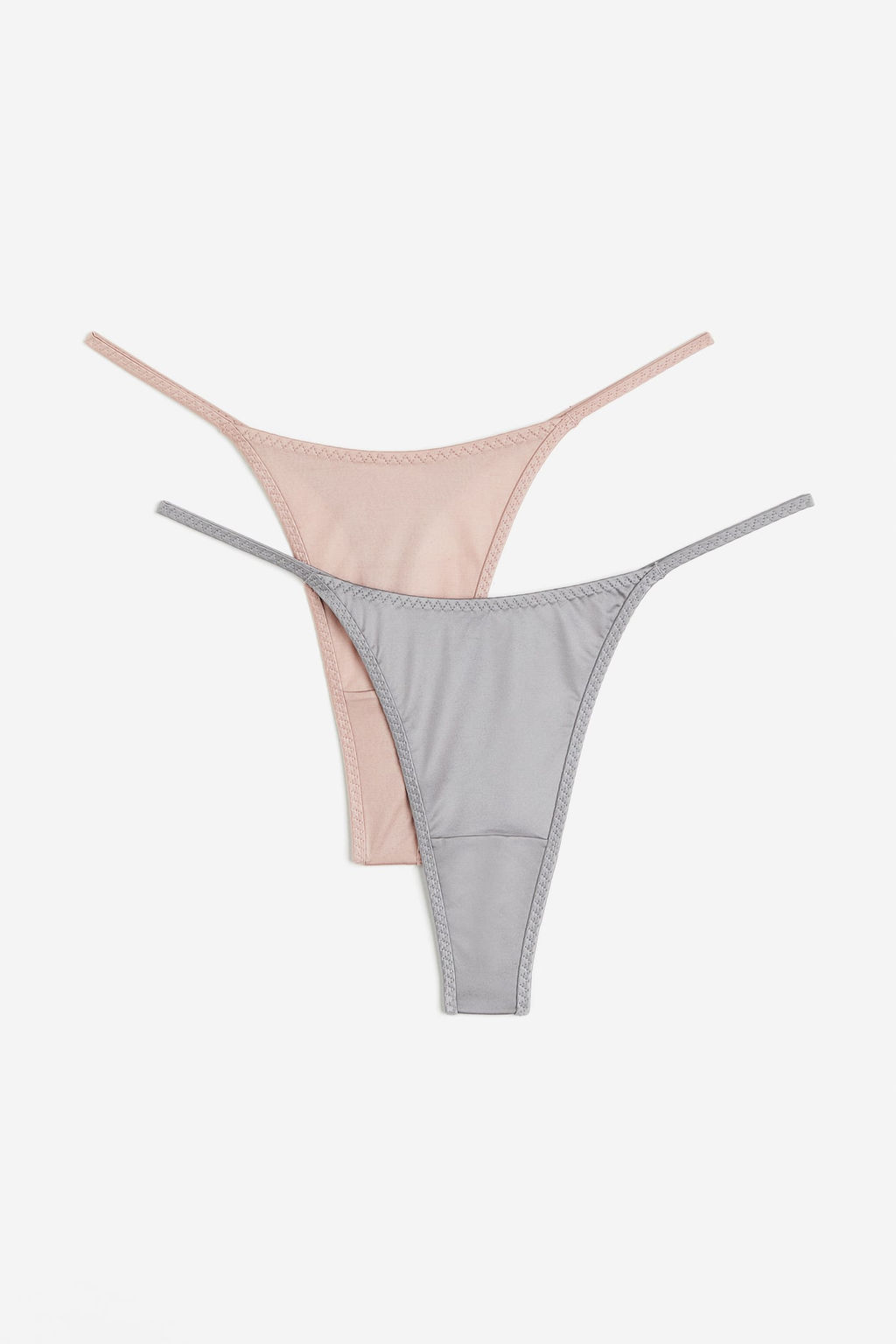 Pack de 2 bragas Thong de saten