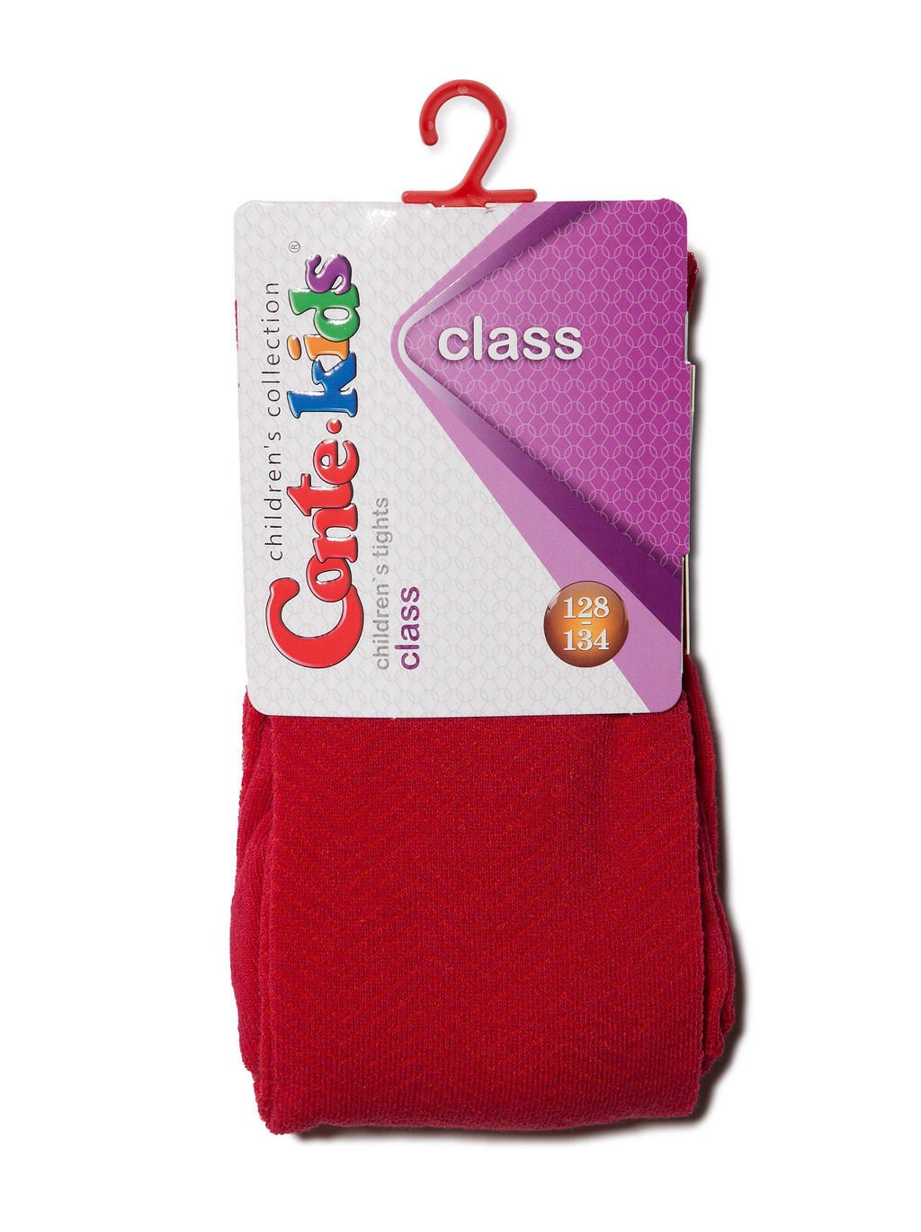 Conte-kids CLASS Lycra® Тонкие хлопковые колготки бордо - Conte elegant фото 2