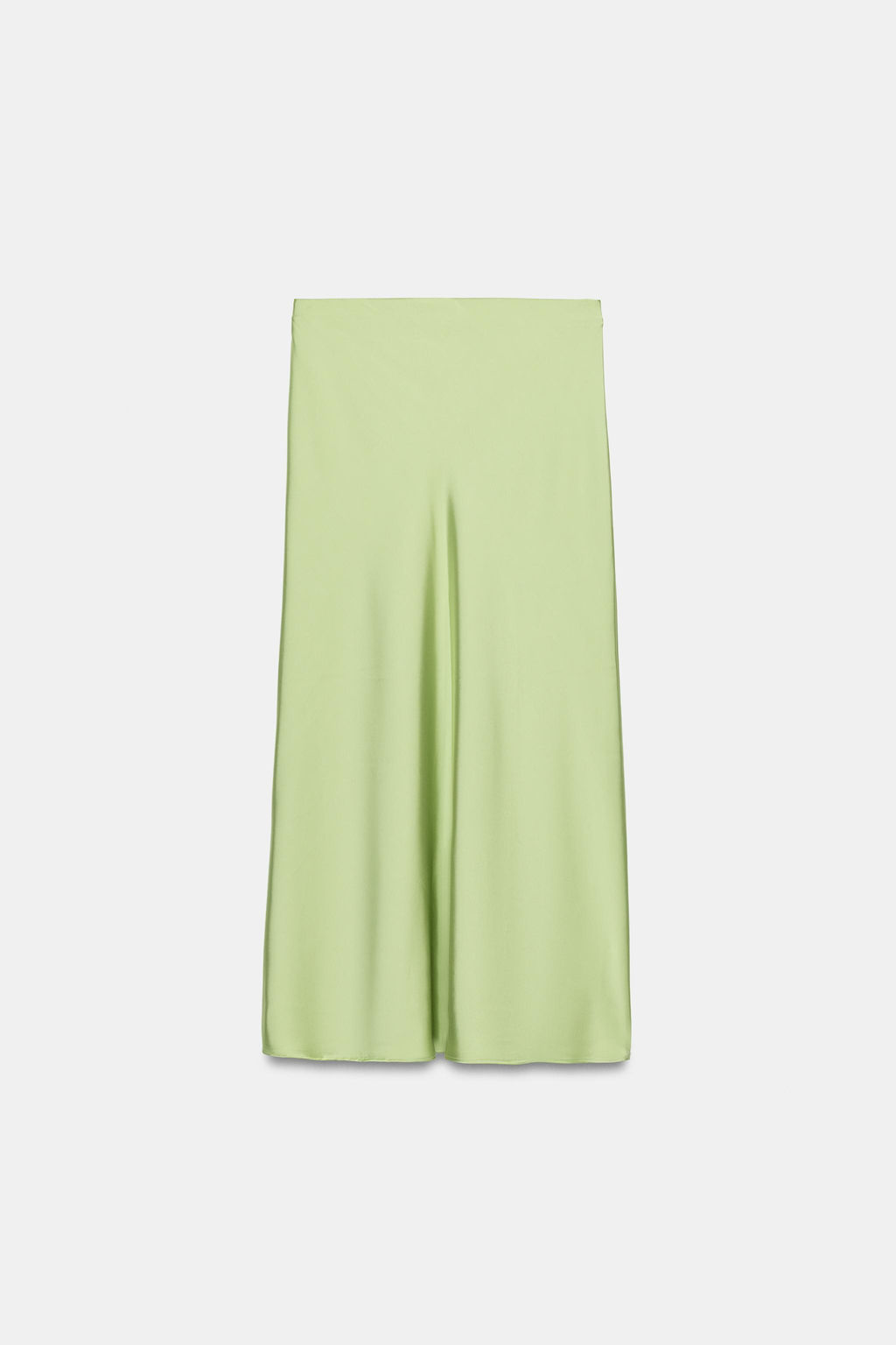 FALDA MIDI SATINADA / Verde manzana - Zara фото 7