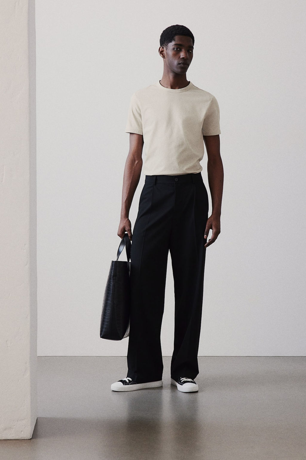 Camiseta de algodon Slim Fit - H&m фото 2