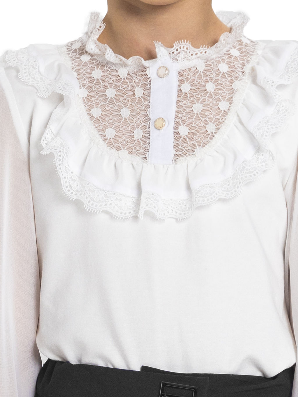 Школьная блузка для девочки О76982 - Карамелли фото 5