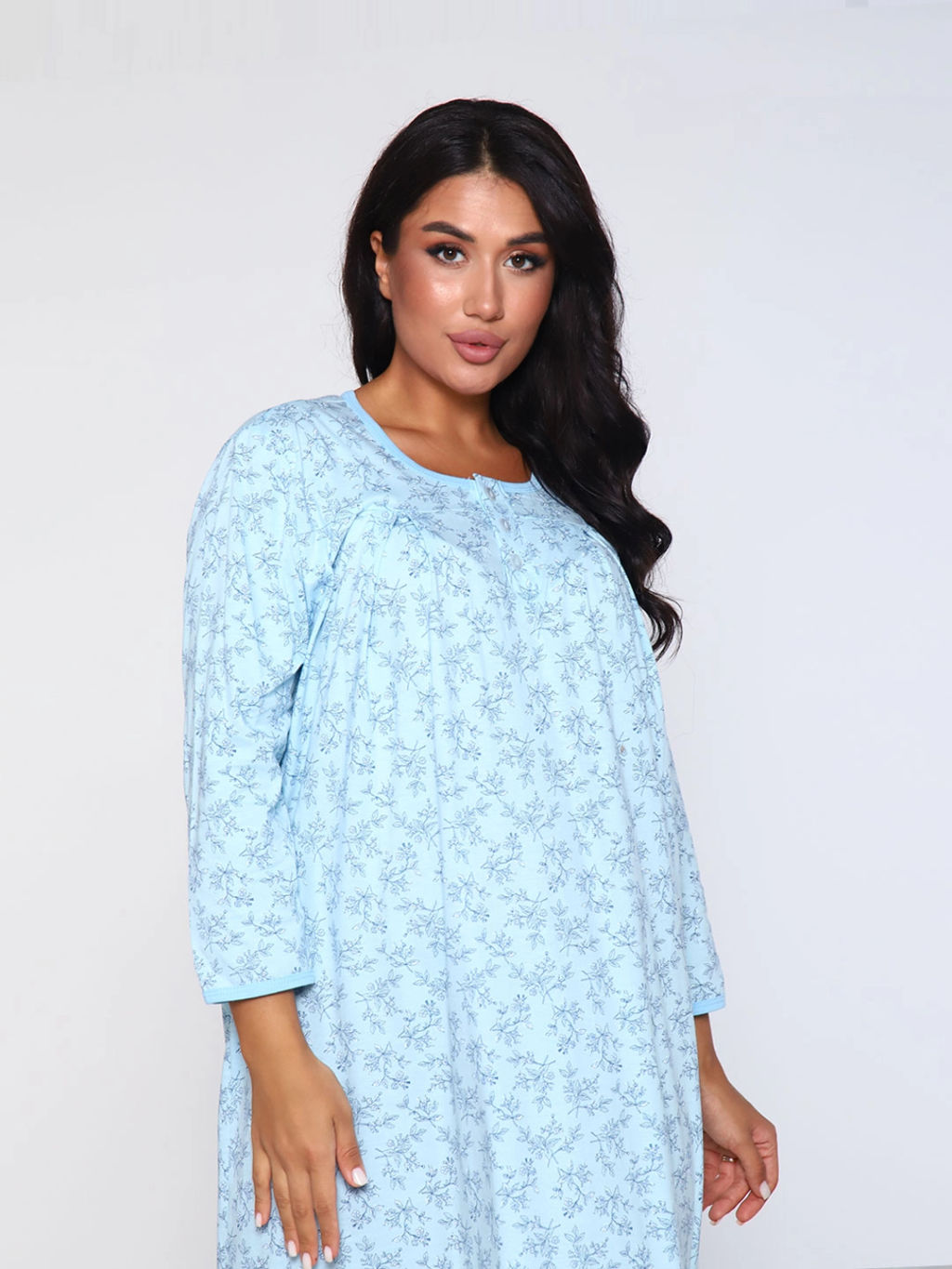 Ночная сорочка женская, цвет голубой