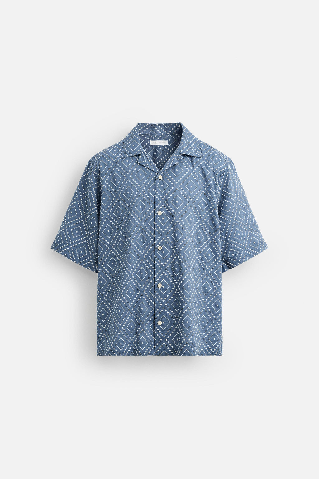 CONTRAST EMBROIDERY SHIRT - Zara фото 7