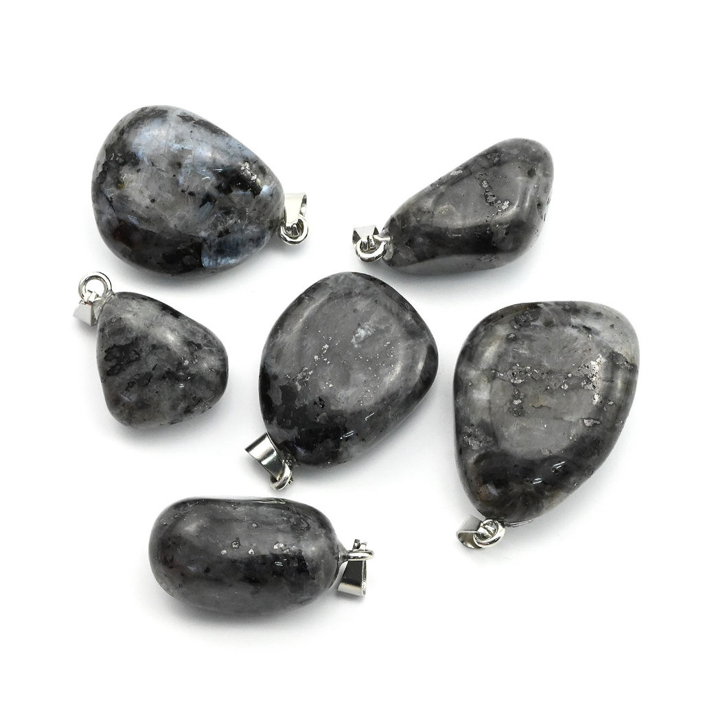 Кулон из лабрадора (ларвикит) 15*25мм