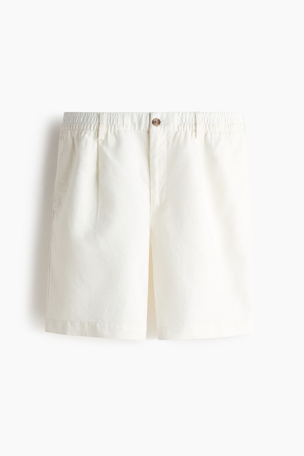 Pantal?n corto en mezcla de lino Relaxed Fit - H&m фото 4