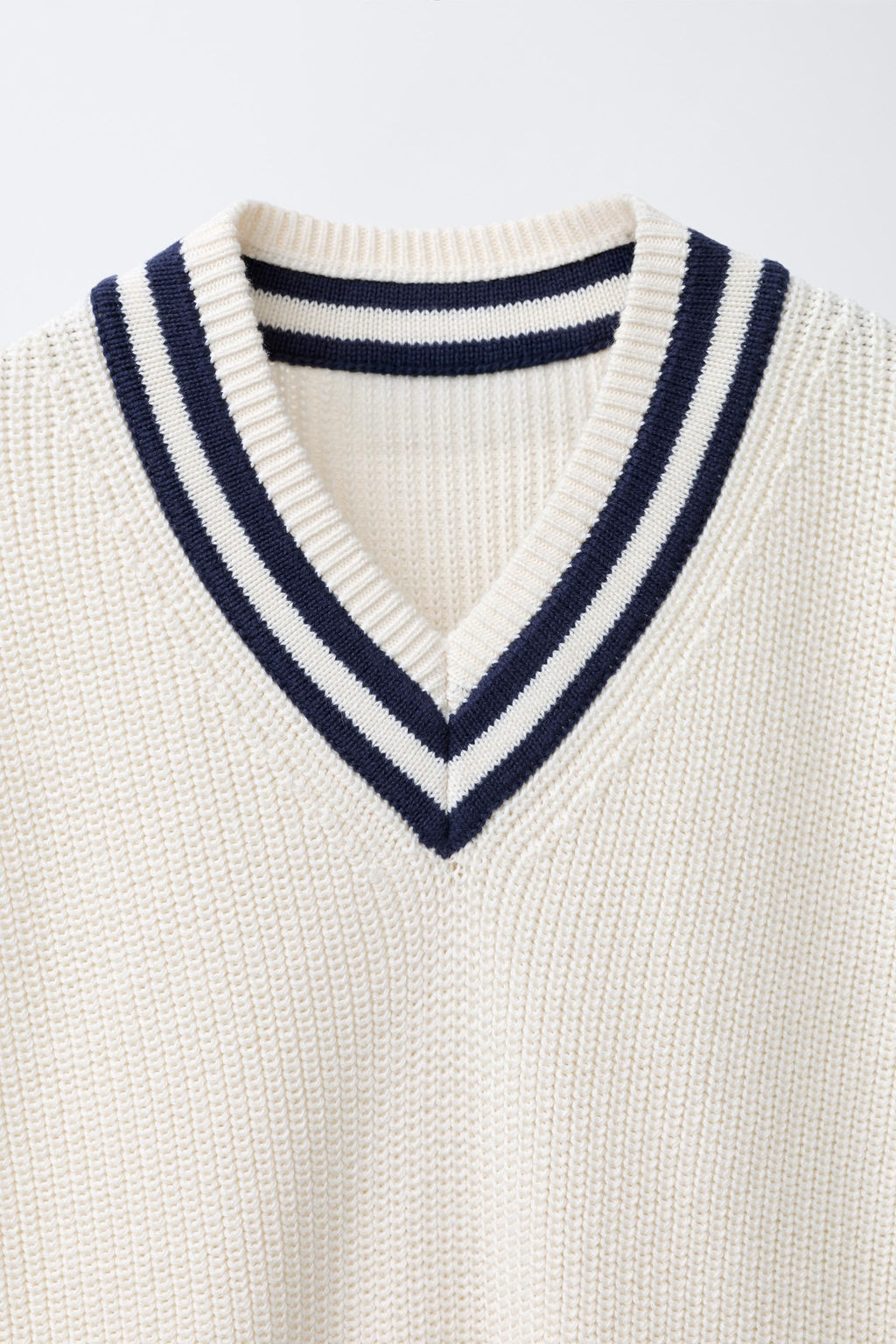 CONTRAST VARSITY KNIT VEST - Zara фото 3