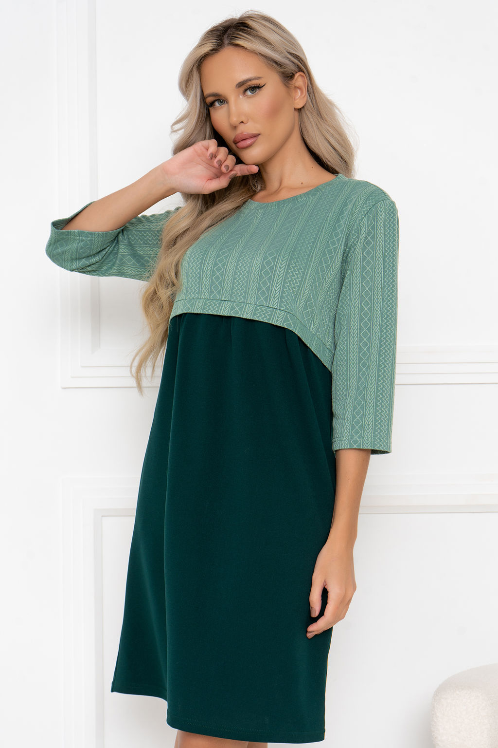 Платье Open Style 6422 зеленый