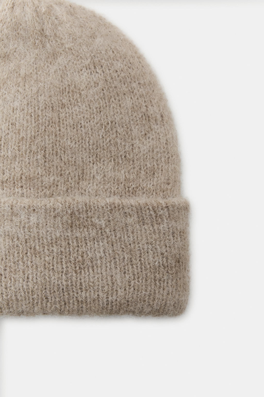 GORRO BEANIE PUNTO VUELTA / Beige - Zara фото 4