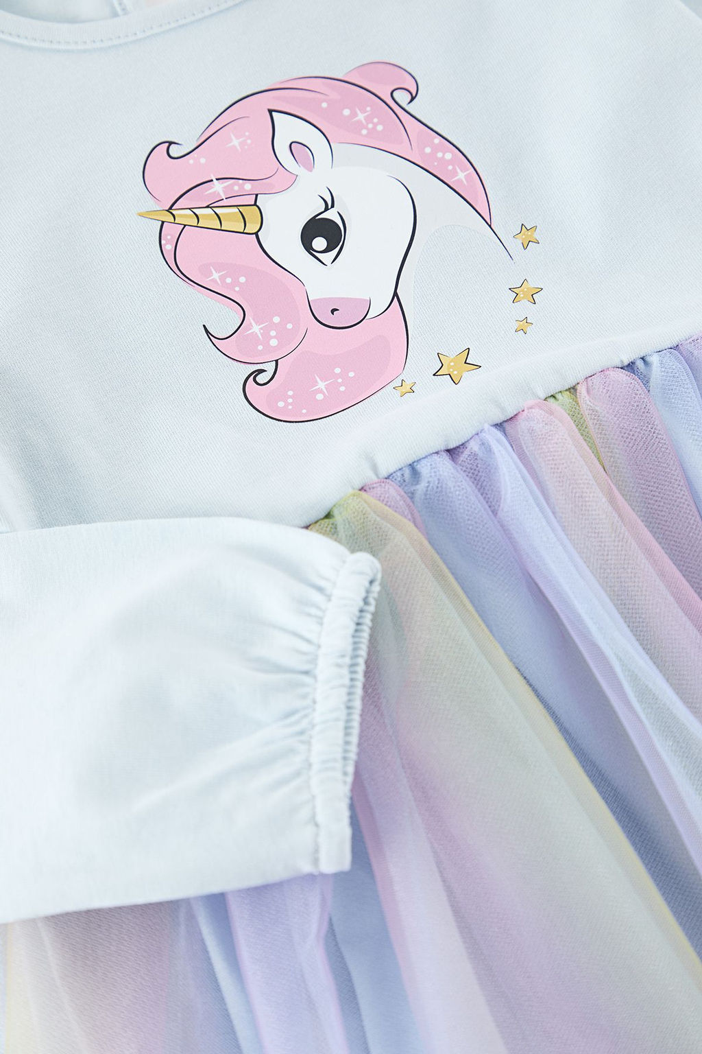 Bebe Mavisi K?z Cocuk Tutu Etekli Desenli Orme Elbise TKDAW25EL00030 - Trendyolmilla фото 6