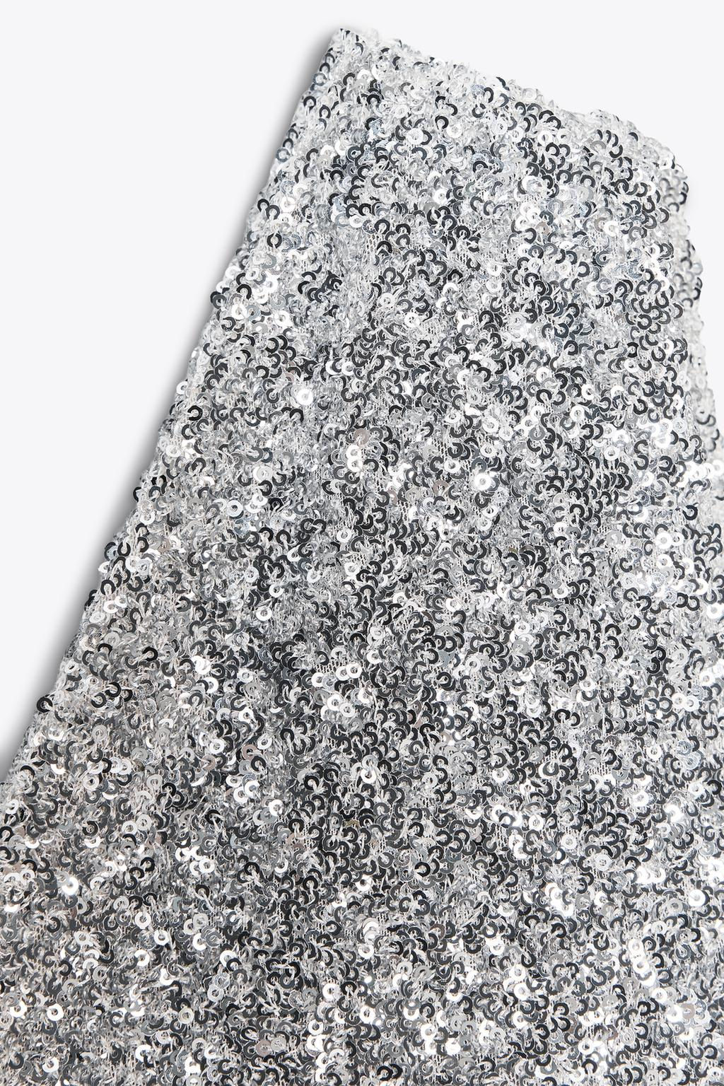 ASYMMETRIC SEQUIN TOP - Zara фото 8
