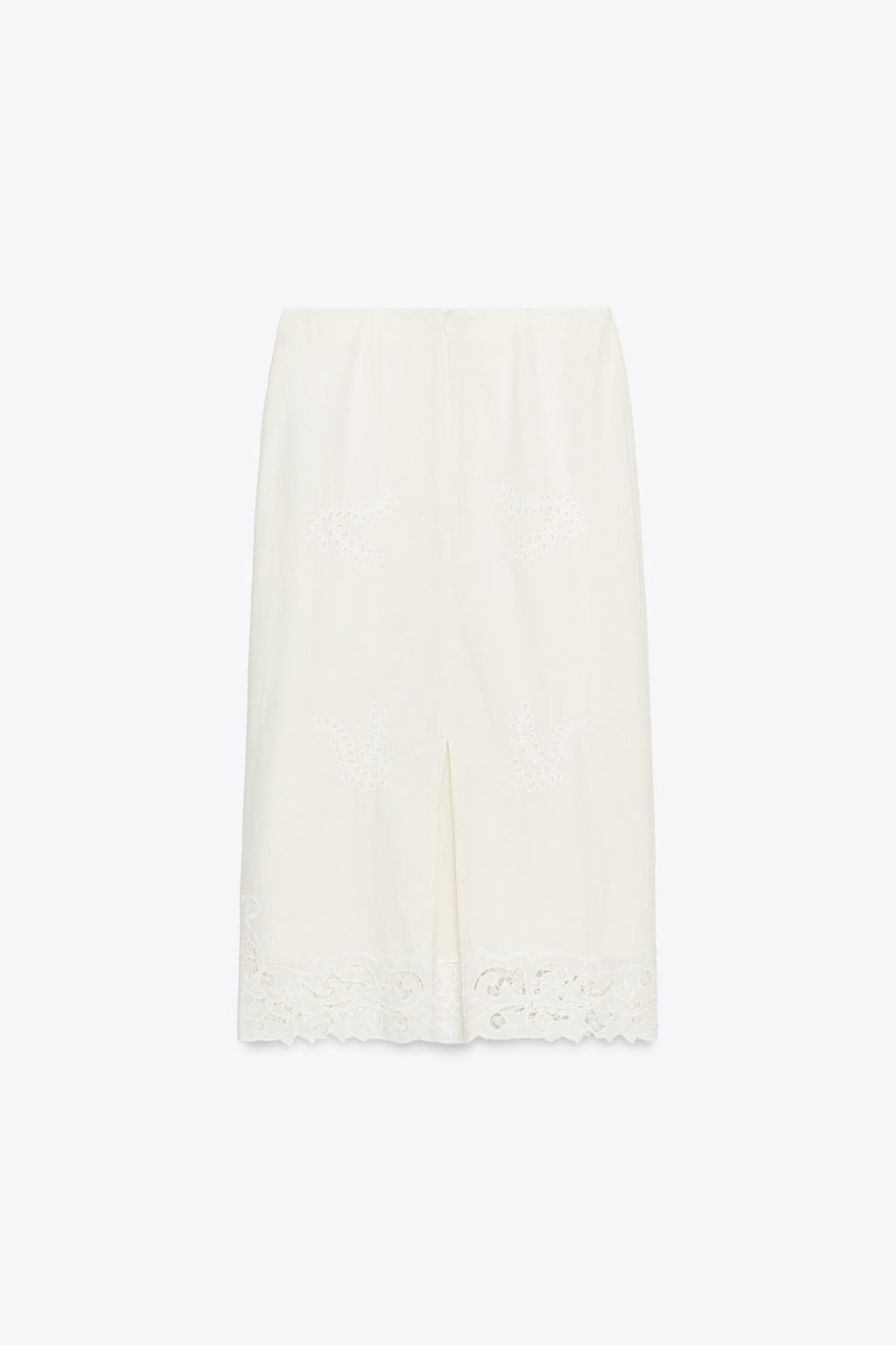 ZW COLLECTION SKIRT WITH CUTWORK EMBROIDERY - Zara фото 3