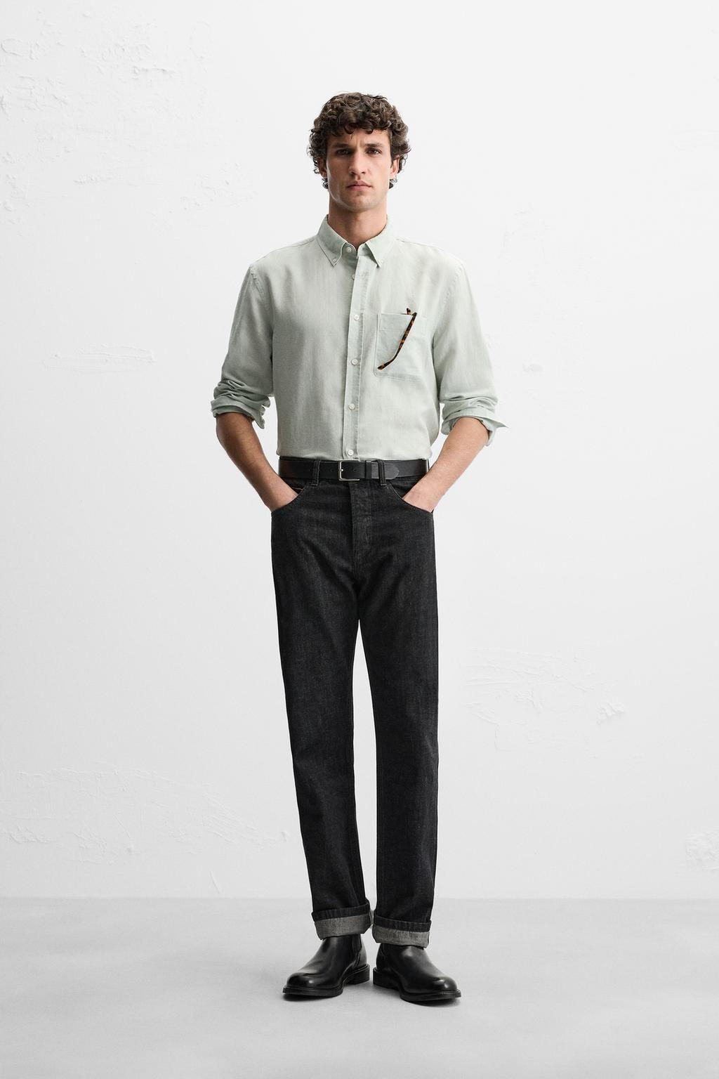 LINEN/COTTON SHIRT - Zara фото 10