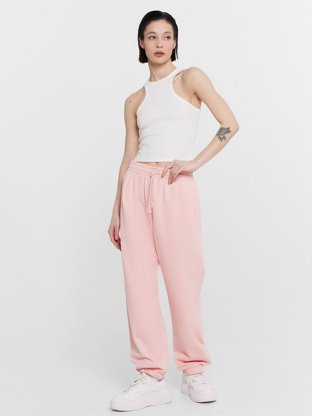 Брюки женские спортивные розовые серебристо - розовый 182497 - Mark formelle фото 4