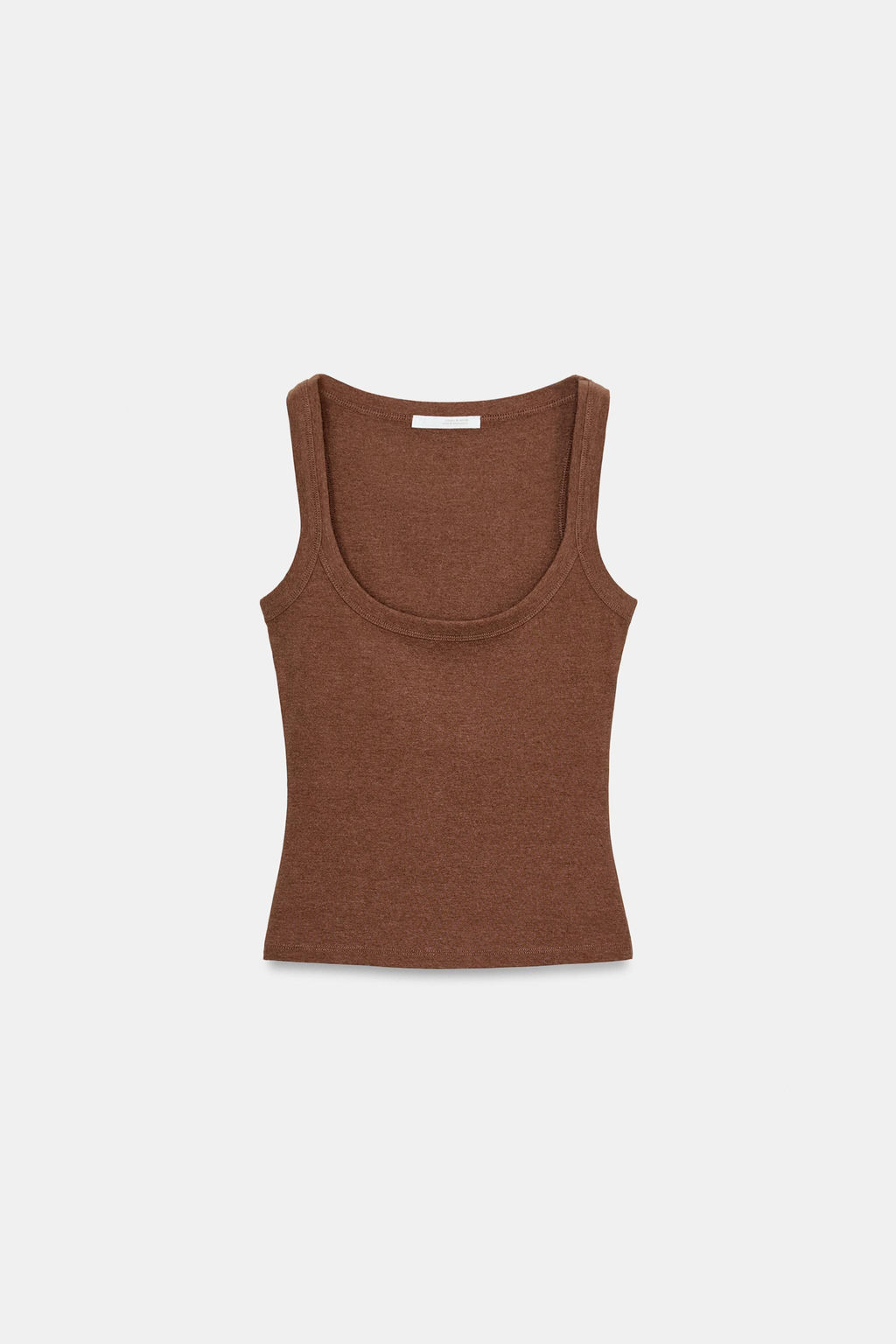 CAMISETA ALGOD?N MANGA SISA / Tostado vigor? - Zara фото 3