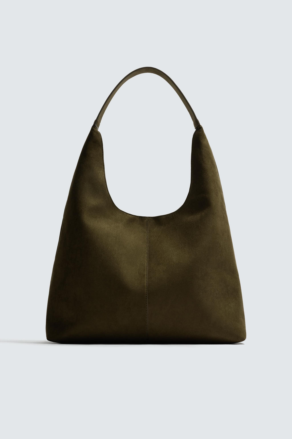 BOLSO SHOPPER LISO / Verde Caqui - Zara фото 3