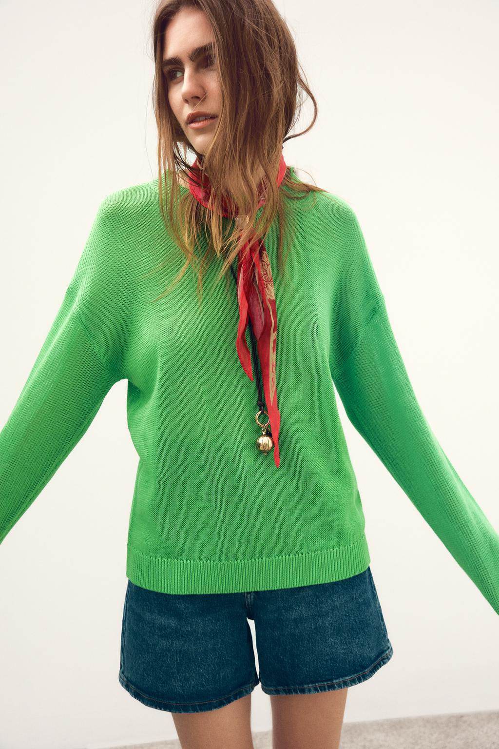 STRAIGHT PLAIN KNIT SWEATER - Zara фото 3