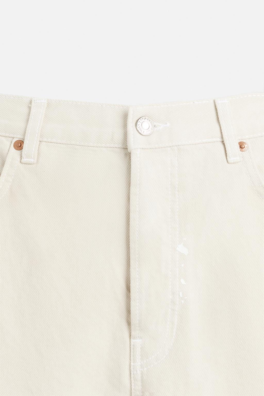PAINT SPLATTER STRAIGHT-LEG JEANS - Zara фото 9