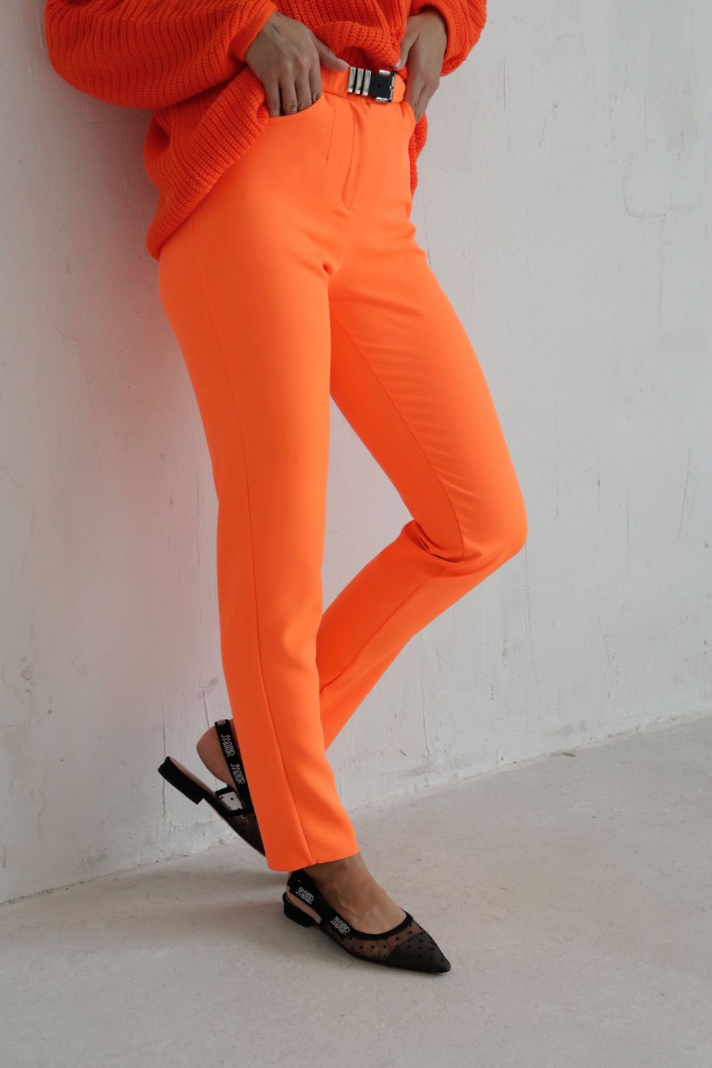 10143 Брюки-дудочки коралловые - Martichelli фото 4